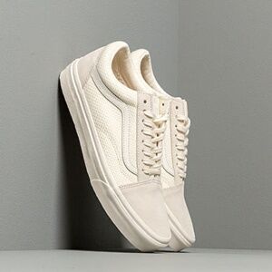 Like-New- Vans Old Skool Woven Checkered  Marshmallow Off-White Suede Toe W6/M4